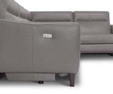Load image into Gallery viewer, Regine Leather Power Reclining Sectional